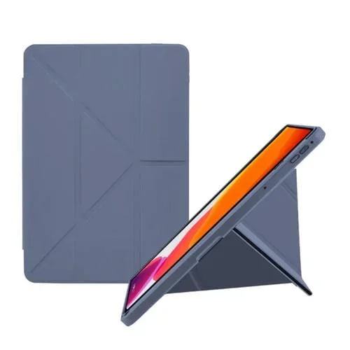 Funda de Cuero Inteligente Plegable y 2 en 1 de Acrílico para iPad 2025/2022 (Morado Lavanda)