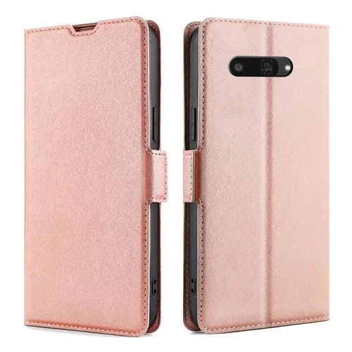 Funda de Cuero Kyocera Digno Sx4 5G con Tapa Horizontal y Hebilla Lateral Ultrafina (Oro Rosa)