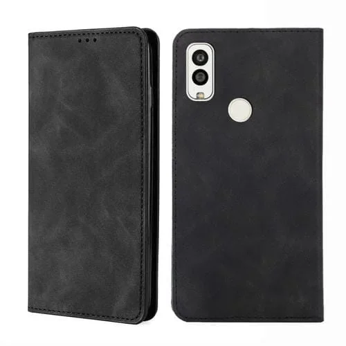 Funda de cuero magnética Kyocera Android One S9-Kc S304 Digno Sanga Edition Flip horizontal (Negro)