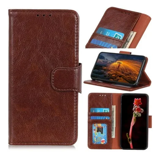 Funda de Cuero Nappa Texture Flip para OnePlus Nord Ce 3 5G (Marrón)