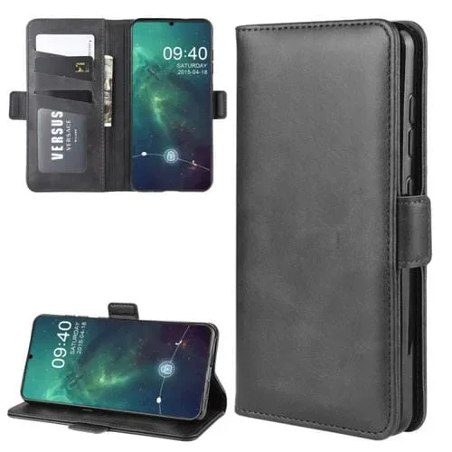 Funda de Cuero para Nokia 6.2 con Soporte, Billetera y Ranuras para Tarjetas (Negro)
