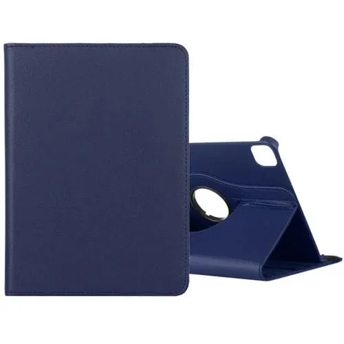 Funda de Cuero para Tableta iPad Pro 12.9 2022/2021/2020 Litchi Texture Rotación 360 (Azul)