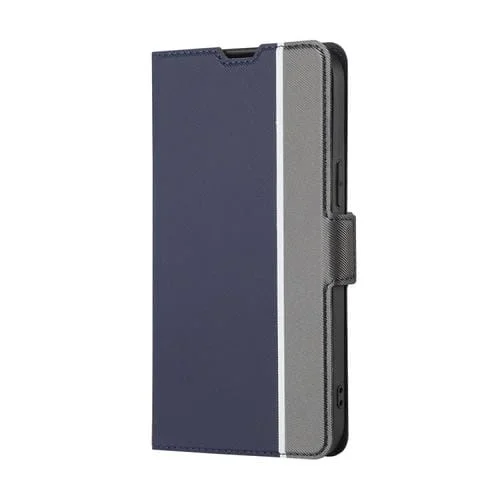 Funda de Cuero para Tecno Pova 4 Pro con Hebilla Lateral y Textura de Sarga (Azul)