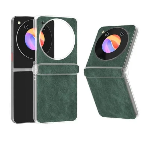 Funda de Cuero PU para ZTE Nubia Flip y Libero Flip con Borde Negro (Verde)