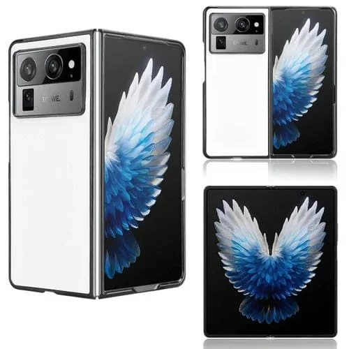 Funda de Cuero Sintético para Teléfono Tecno Phantom V Fold2 (Blanca)