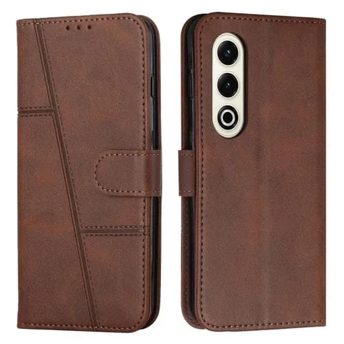Funda de Cuero Textura Becerro con Hebilla para Teléfono Itel S25 (Marrón)