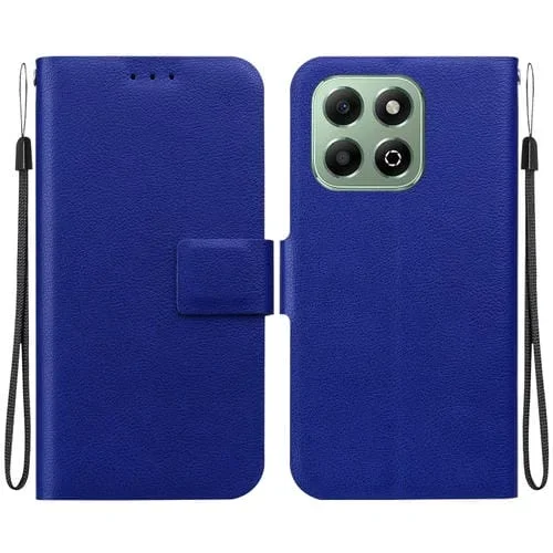 Funda de Cuero Ultrafina con Hebilla Magnética para Honor X6B (Azul)