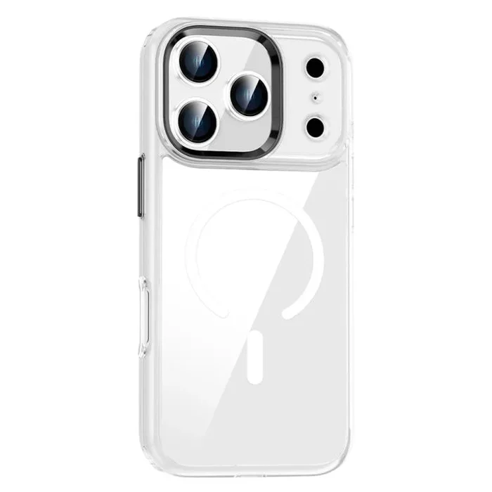 Funda de PC transparente MagSafe antihuellas para iPhone 17 Pro Max (transparente)