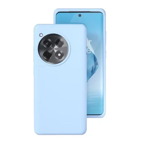 Funda de Silicona Líquida con Todo Incluido para OnePlus Ace 3 (Azul Niebla)
