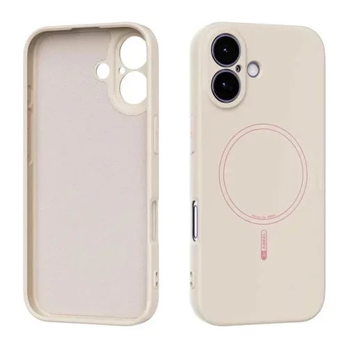 Funda de silicona líquida Magsafe ABEEL para iPhone 17, tacto agradable a la piel (amarilla)