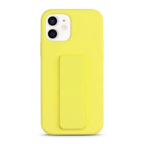 Funda de Silicona Líquida para iPhone 12 (Amarilla)