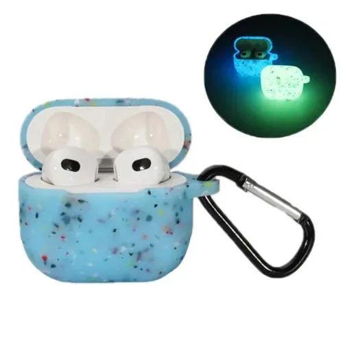 Funda de Silicona para Auriculares Airpods Pro Bluetooth (Azul Luminoso)