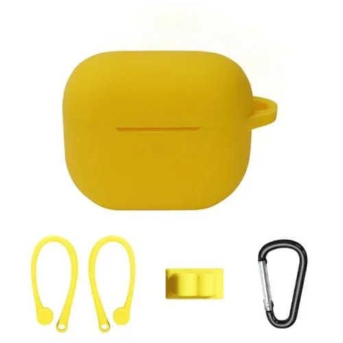 Funda de Silicona para Auriculares Bluetooth AirPods 3 Juego para Colgar en la Oreja (Amarillo)