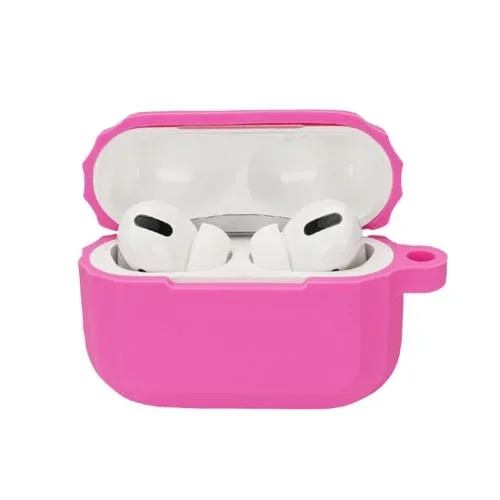 Funda de silicona para auriculares Bluetooth Airpods Pro (Rose Red)