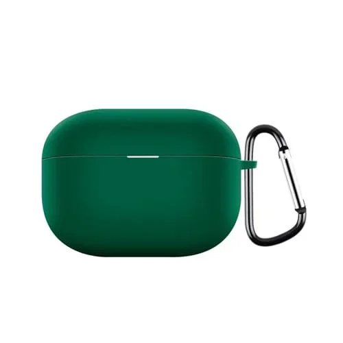 Funda de Silicona para Auriculares Inalámbricos Realme Buds T300 a Prueba de Golpes con Gancho (Verde)
