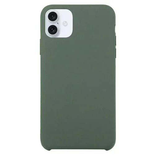 Funda de Silicona Sólida para iPhone 16 Plus (Verde Oscuro)