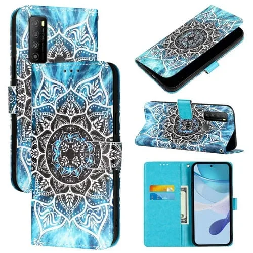 Funda de Teléfono Cuero TCL 30Z T602Dl Patrón Mandala Submarina
