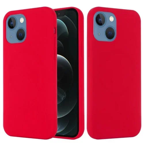 Funda de Teléfono Magsafe para iPhone 15 Plus Silicona a Prueba de Golpes (Rojo)