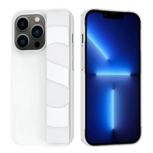 Funda de Teléfono para iPhone 13 Pro con Soporte de Pulsera de Silicona (Blanco)