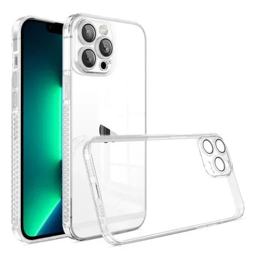 Funda de teléfono TPU Apple iPhone Xs Max Antideslizante a prueba de golpes con borde recto (Transparente)