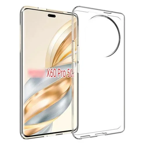 Funda de Teléfono TPU con Textura Impermeable para Honor X60 Pro (Transparente)