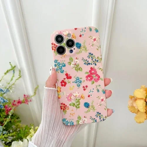Funda de teléfono TPU iPhone 11 Pro Max Floral pequeña (G)