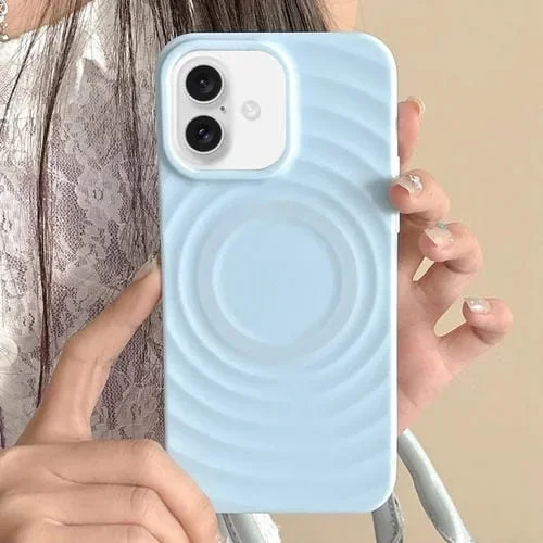 Funda de Teléfono TPU Magnética Magsafe para iPhone 16 Plus (Azul)
