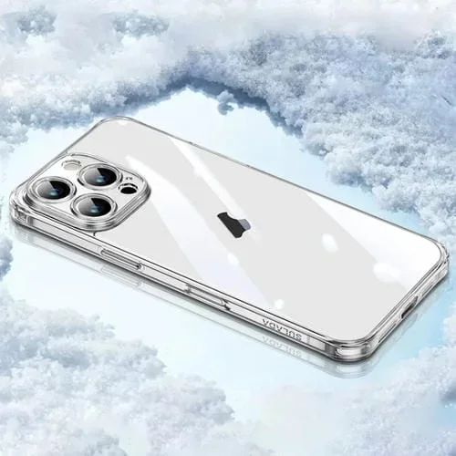 Funda de Teléfono Vidrio Templado con Marco TPU Sulada para iPhone 16 Pro (Blanca)