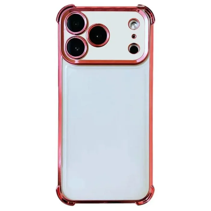 Funda de TPU antigolpes con diseño de espacio electrificado para iPhone 17 Pro (rosa)
