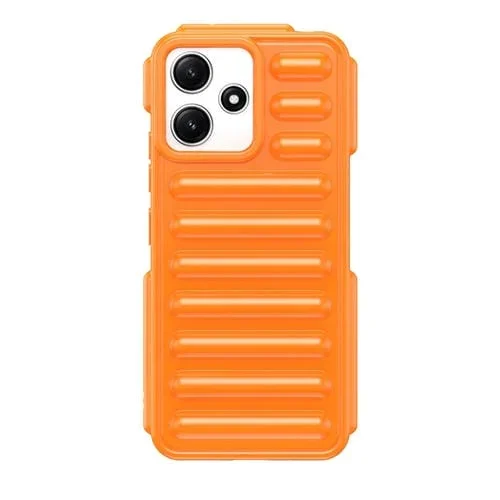 Funda de TPU de Color Caramelo para Redmi 12 5G Capsule Series (Naranja)