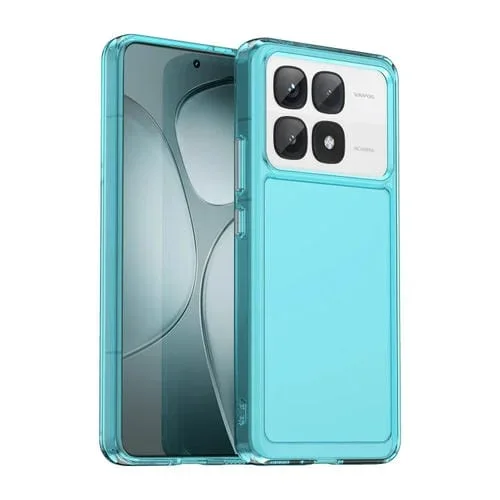 Funda de TPU para Redmi K70 Ultra Candy Series (Azul Transparente)