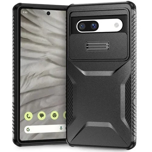 Funda Deslizante Camshield para Google Pixel 7A Protección Cámara (Negra)