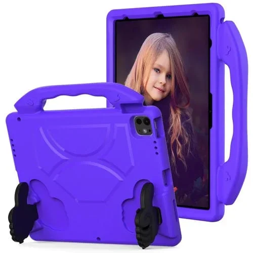 Funda Eva para iPad Air 13 (2025/2024) para Niños con Soporte para Pulgar (Morado)