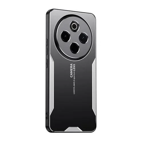Funda Híbrida de Metal TPU para Vivo Y300 Pro Blade Series (Plateada)