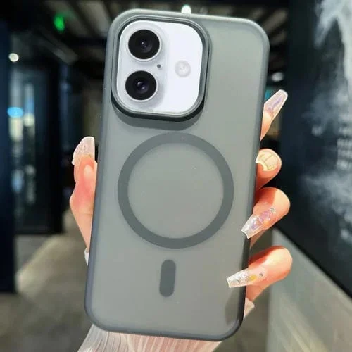 Funda Híbrida de PC y TPU para iPhone 16 Protección Magsafe (Negra)