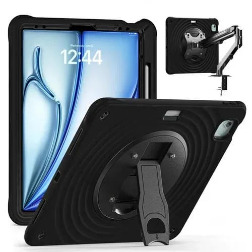 Funda híbrida de silicona para iPad Air 13 (2024/2025) (Negro)