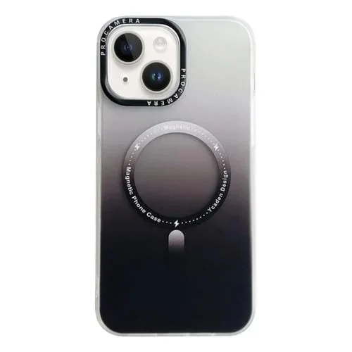 Funda híbrida para iPhone 14 Magsafe Imd Gradient PC TPU (Negro)
