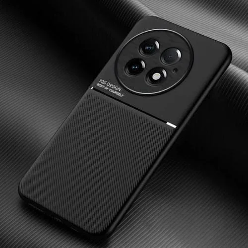 Funda Híbrida TPU con Diseño Magnético y Tira Inclinable para OnePlus 13 (Negro)
