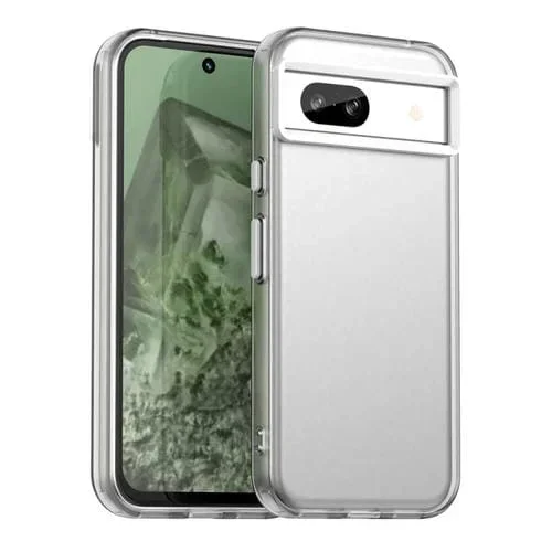 Funda híbrida TPU para Google Pixel 8A a prueba de golpes Candy PC (Blanca)