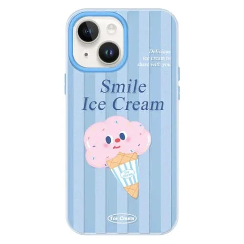 Funda híbrida TPU Policarbonato para iPhone 15 con Tacto Sedoso (Azul)