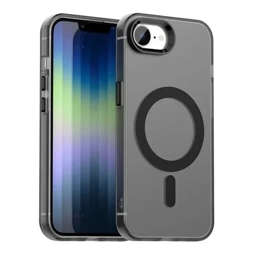 Funda híbrida TPU y PC Candy con Protección Magsafe para iPhone 16E (Negra)