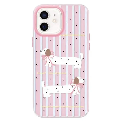 Funda híbrida TPU y PC iPhone 11 Tacto Sedoso (Puppy Yellow)