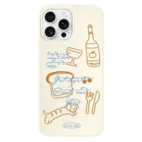 Funda híbrida TPU y PC iPhone 14 Pro Protección Tacto Agradable (White)