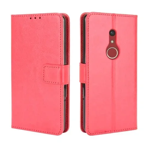 Funda Horizontal Flip para Fujitsu Bz02 Be4 Plus F-41B con Soporte y Ranuras (Rojo)