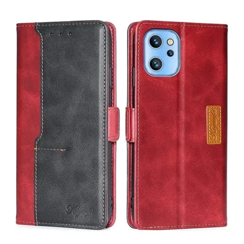 Funda lateral contraste para Umidigi A13/A13 Pro/A13S (Rojo + Negro)