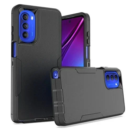 Funda magnética 2 en 1 para Motorola Moto G Stylus 5G 2022 PC + TPU (Negro)