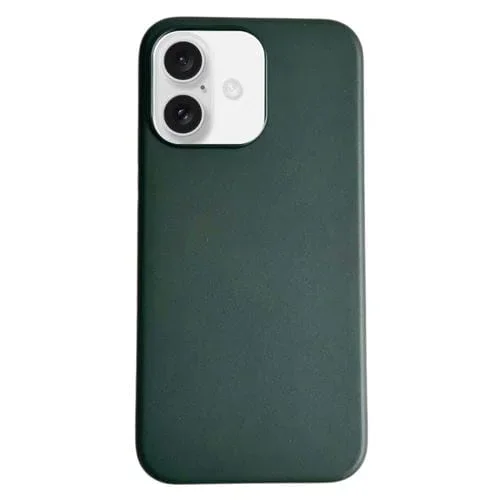 Funda Magnética Magsafe Cuero para iPhone 16 (Verde Oscuro)
