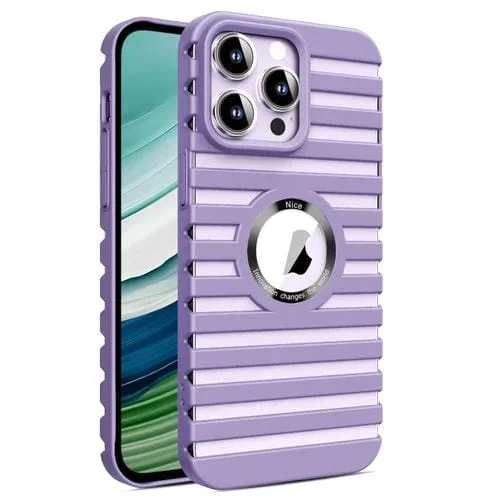 Funda Magnética para iPhone 15 Pro Max Magsafe con Disipación de Calor Hueca (Púrpura)