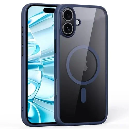 Funda Magnética para iPhone 16 Ming Shield Series Magsafe (Azul Titanio)