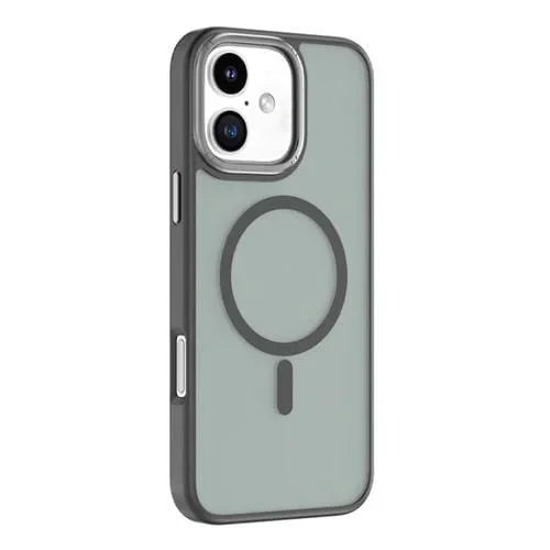 Funda Magnética para iPhone 16 Mutural Skin Feel Series Frosted Magsafe (Negra)